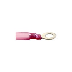 Cosse borne thermo rétractable rouge  Ø6 mm