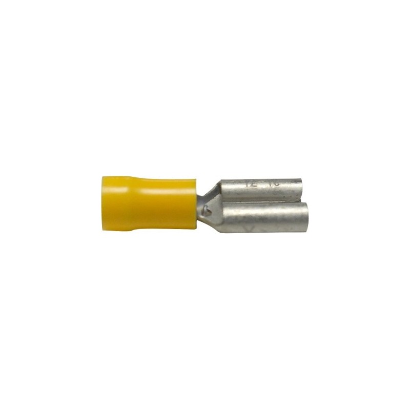 Cosse plate femelle jaune 9.5mm²