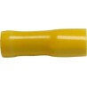 Cosse plate femelle jaune isolée 6.35mm²