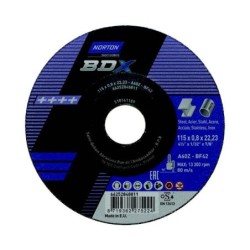 Disques à tronçonner fer, acier, inox Ø125mm x 1,0 x 22,2 mm - Plat