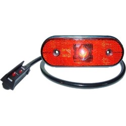 Feux de position à LED arr. UNIPOINT ROUGE 119X44X18mm 24V/1,3W E9