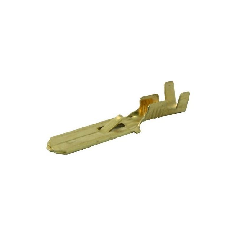 Clip male plat avec languette de blocage 4.8x0,8mm