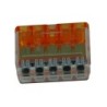 Connecteur rapide push in QLX fil rigide 5 voies