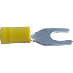Cosses fourche M8 jaunes