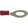 Cosse borne rouge Ø10 mm