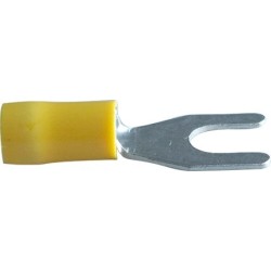 Cosses fourche M6 jaunes