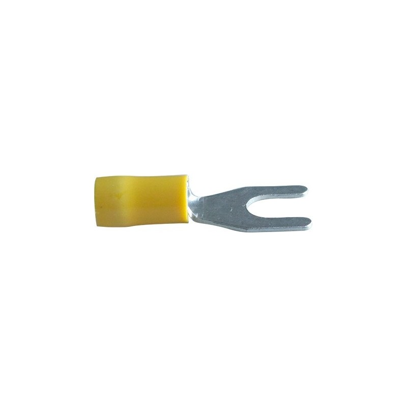 Cosses fourche M6 jaunes