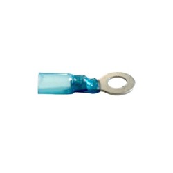 Cosse borne thermo rétractable bleue Ø6 mm