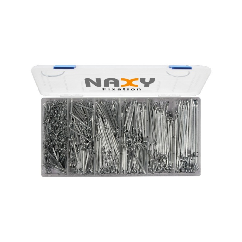 Coffret assortiment goupilles fendues 1000 pcs