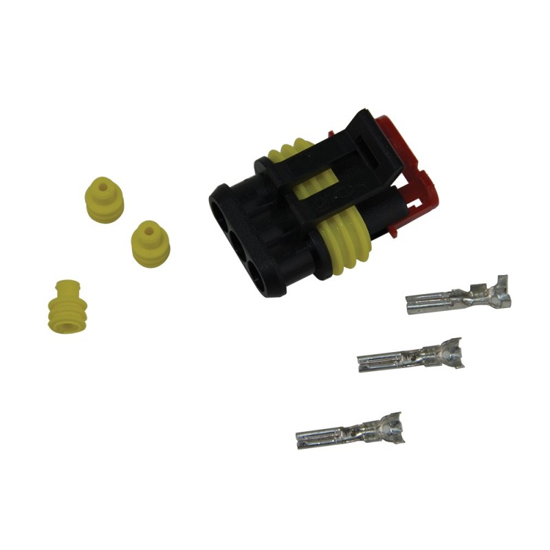 KIT CONNECTEUR 3 VOIES COSSE FEMELLE