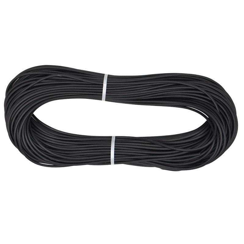 GAINE SOUPLE ISOLANTE NOIRE PVC Ø6mm 25m