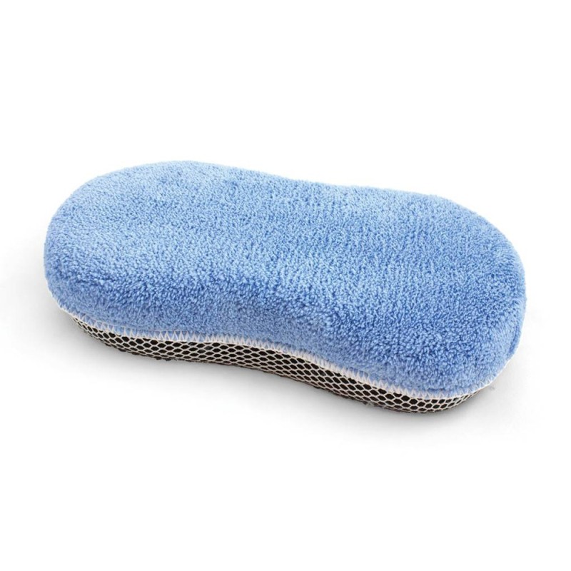 EPONGE DE LAVAGE MICROFIBRE DOUBLE FACE 23x12x5.5cm