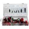 Coffret assortiment 28 pinces crocodiles différentes tailles