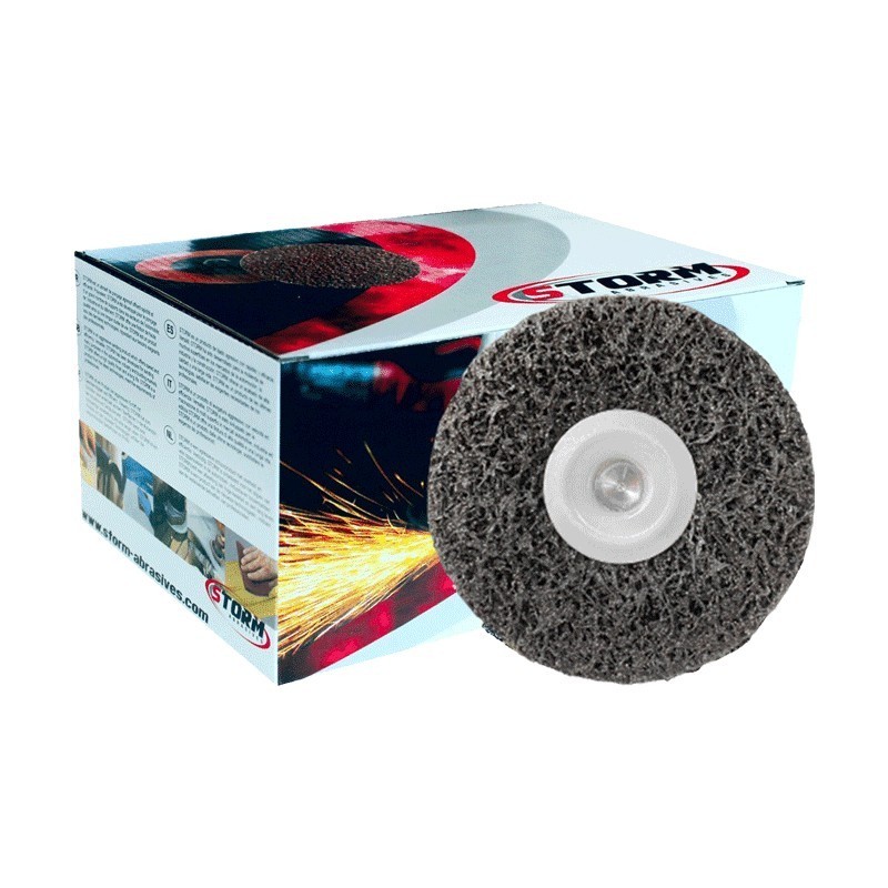 Disques décapants Ø100x13mm sur tige 6mm - médium