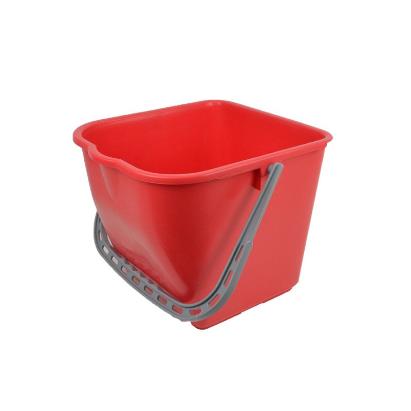 SEAU ROUGE 15L POUR CHARIOT MENAGE REF: 30050070/71/72