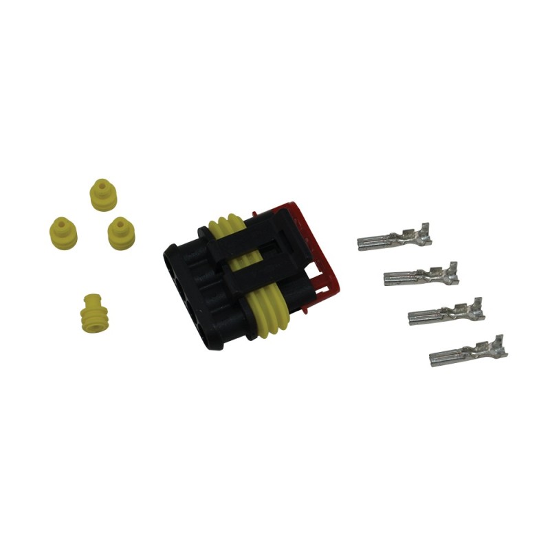 KIT CONNECTEUR 4 VOIES COSSE FEMELLE
