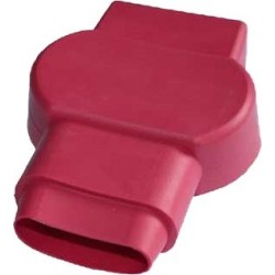 Capot de protection rouge grand modèle pour cosses de batterie