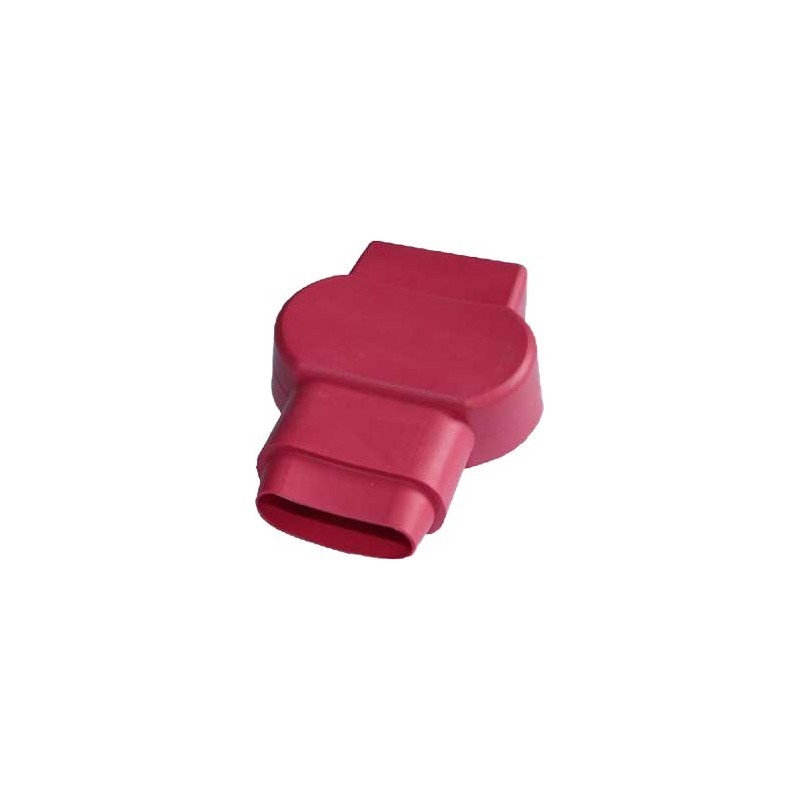 Capot de protection rouge grand modèle pour cosses de batterie