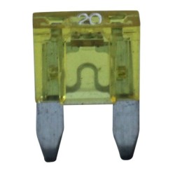 MINI FUSIBLES LUMINEUX 20A BOITE DE 25 JAUNE