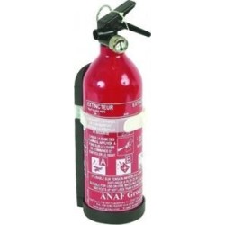 EXTINCTEUR HOMOLOGUE A POUDRE ABC 1KG - AVEC MANOMETRE