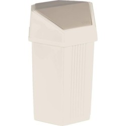 POUBELLE HEXAGONALE 50L COUVERCLE A BASCULE