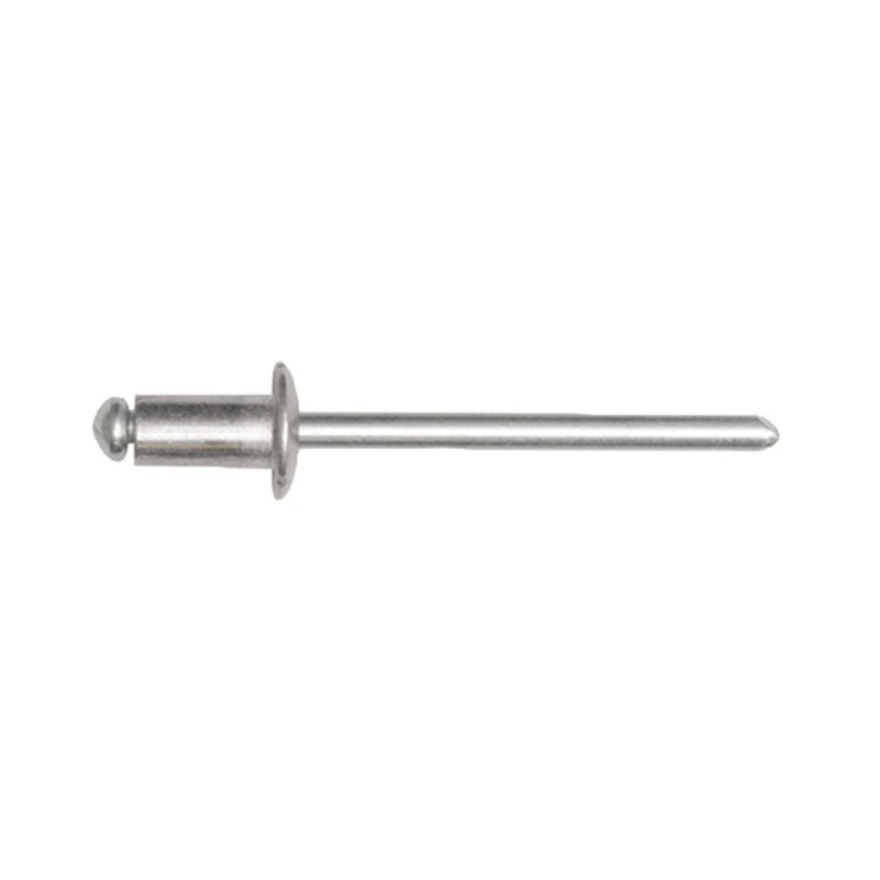 SACHET RIVETS 4050 ALU CORPS 4.8mm PERCAGE 5mm LONG 8mm EP 3.5 à 5mm