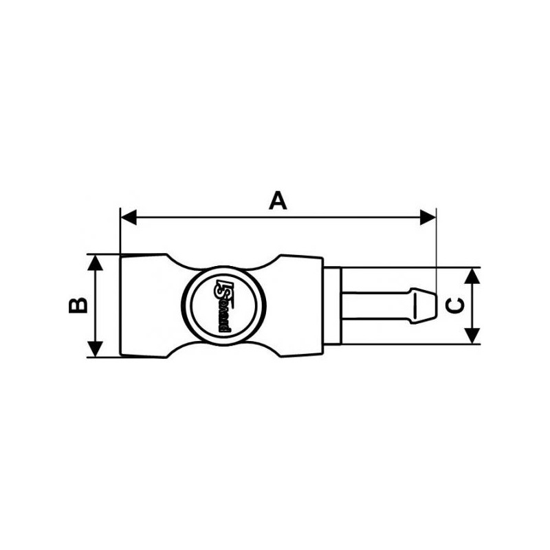 COUPLEUR RAPIDE PREVOST UNIVERSEL CANNELE ?8mm PASS 6mm