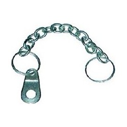 Chainette métallique 12 cm pour clé coupe batterie unipolaire