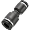 Raccord autobloquant plastique union droite inégale Ø6-4
