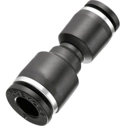 Raccord autobloquant plastique union droite inégale Ø10-8