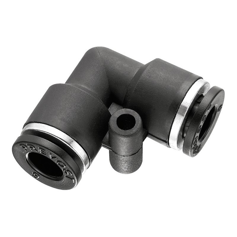 Raccord autobloquant plastique union équerre égale Ø4