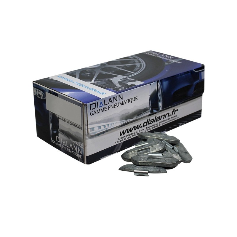 Masse zinc universelle jantes acier Type 184 50g