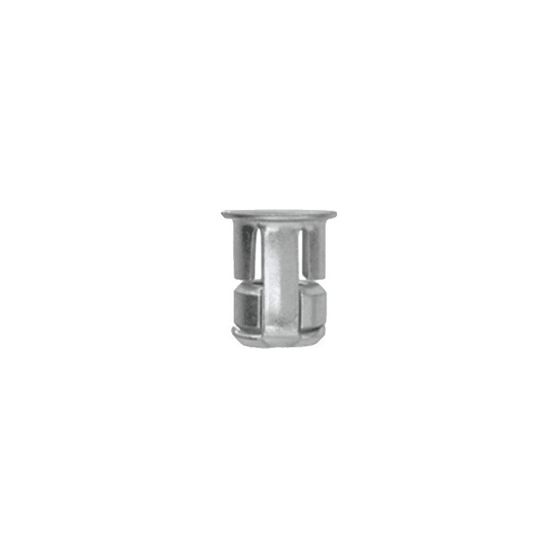 SACHET 498 ECROUS EN CAGE ZINGUE BLANC Ø8 PERCAGE 13mm EP 1.8 à 7mm