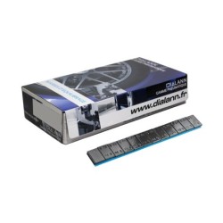 Masse zinc adhésive fine noire 60g 12x5g épais 3.8mm