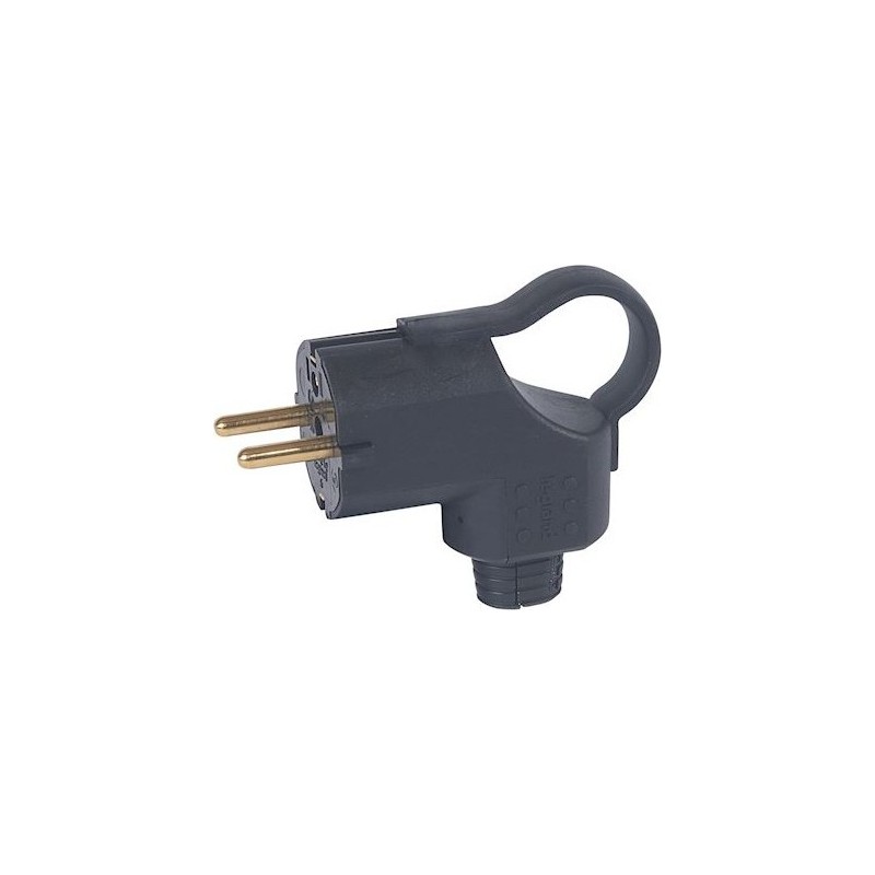 Fiches caoutchouc IP44 16A 240V mâle LEGRAND