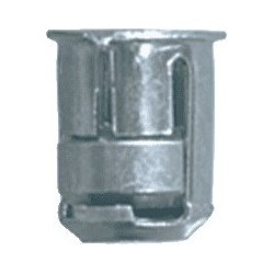 SACHET 253 ECROUS EN CAGE ZINGUE BLANC Ø6 PERCAGE 10mm EP 1.5 à 5mm