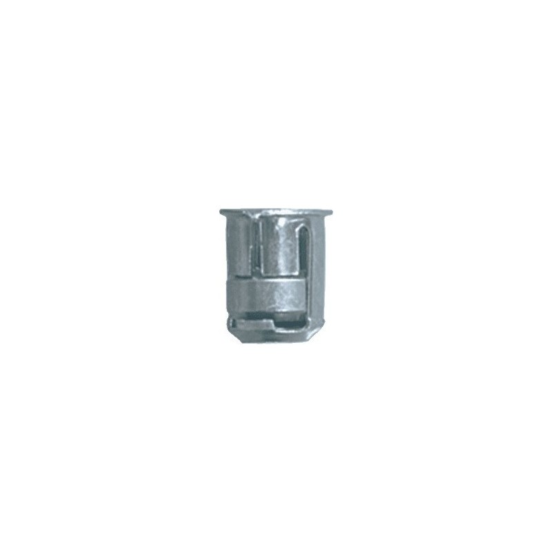 SACHET 253 ECROUS EN CAGE ZINGUE BLANC Ø6 PERCAGE 10mm EP 1.5 à 5mm