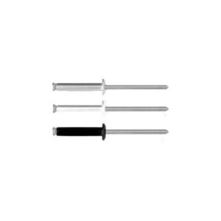 RIVET 4 x 25 ECLATE BLANC SPECIAL PLAQUE POLICE