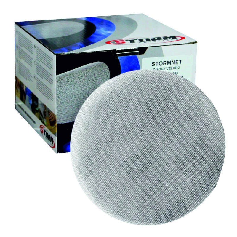 Disques abrasifs velcro STORMNET Non perforé - Ø150mm - Grain 400