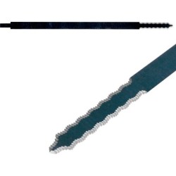 Lames dentelées pour couteau Pneumatique EXCALIBUR 200mm 10g