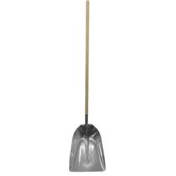PELLE ALUMINIUM ( NEIGE OU GRAINS ) L 330 mm LIVRE AVEC MANCHE