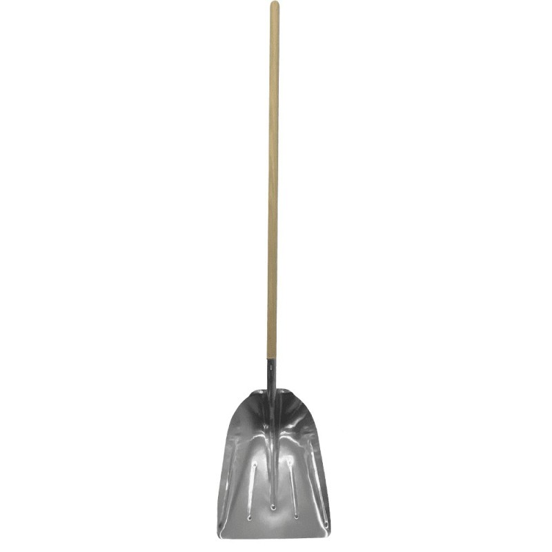PELLE ALUMINIUM ( NEIGE OU GRAINS ) L 330 mm LIVRE AVEC MANCHE