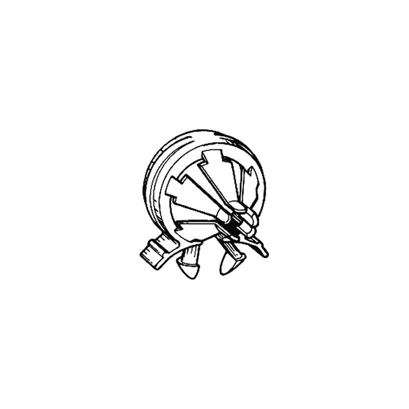 SACHET ATTACHE-FILS 1244 AGRAFES OMEGA PASSAGE FIL 8A16MM Ø 6.7