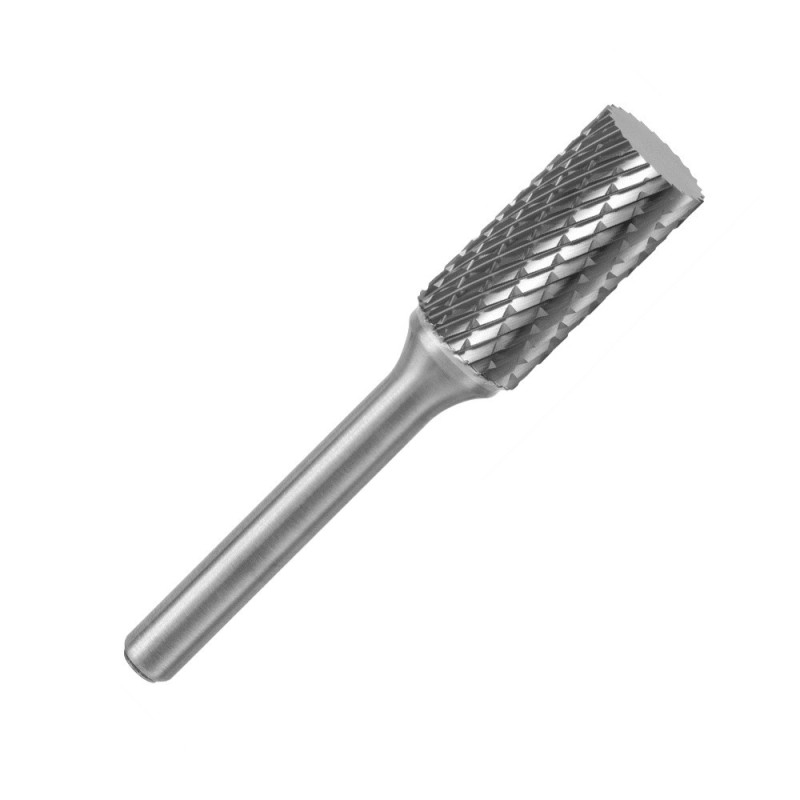 Fraise lime carbure dents croisées cylindrique bout plat Ø9,5mm