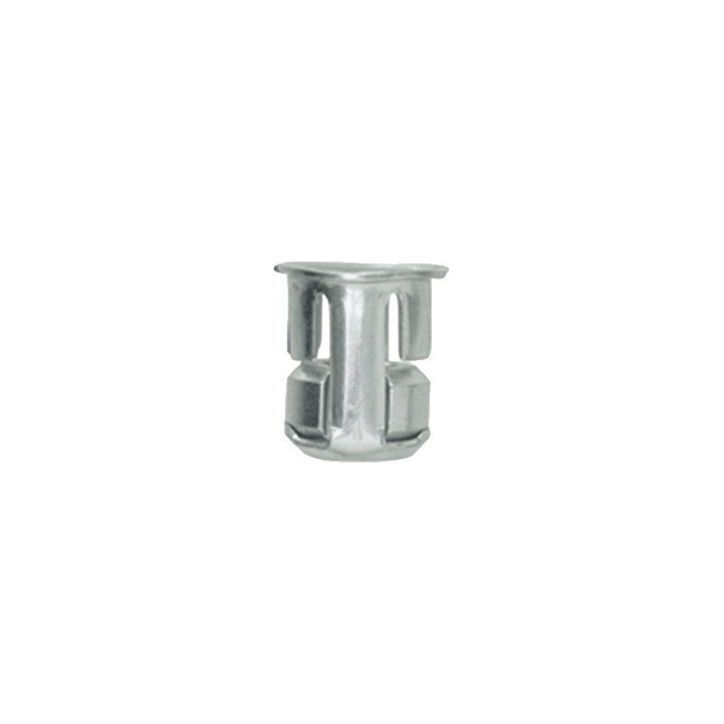 SACHET 252 ECROUS EN CAGE ZINGUE BLANC Ø5 PERCAGE 10mm EP 0.5 à 1.5mm