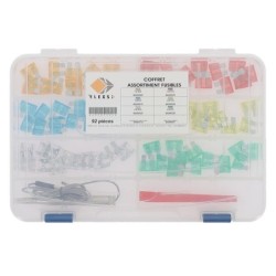 Coffret fusibles enfichables standard 92 pcs +testeur + pince