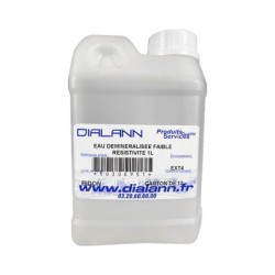 EAU DEMINERALISEE FAIBLE RESISTIVITE 1L