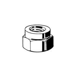 ECROU AUTO FREINE ACIER REV. CUIVRE POUR ECHAPP M8 S12