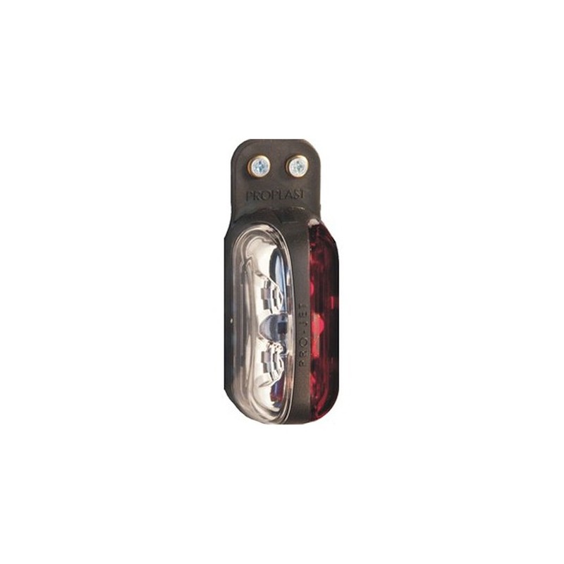 Feu gabarit led rouge/blanc pro-jet support droit cable 1,75m 12/24v