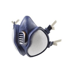 Demi masque de protection respiratoire bi-filtre jetable confort